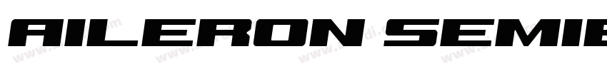 Aileron SemiBoldItal字体转换
